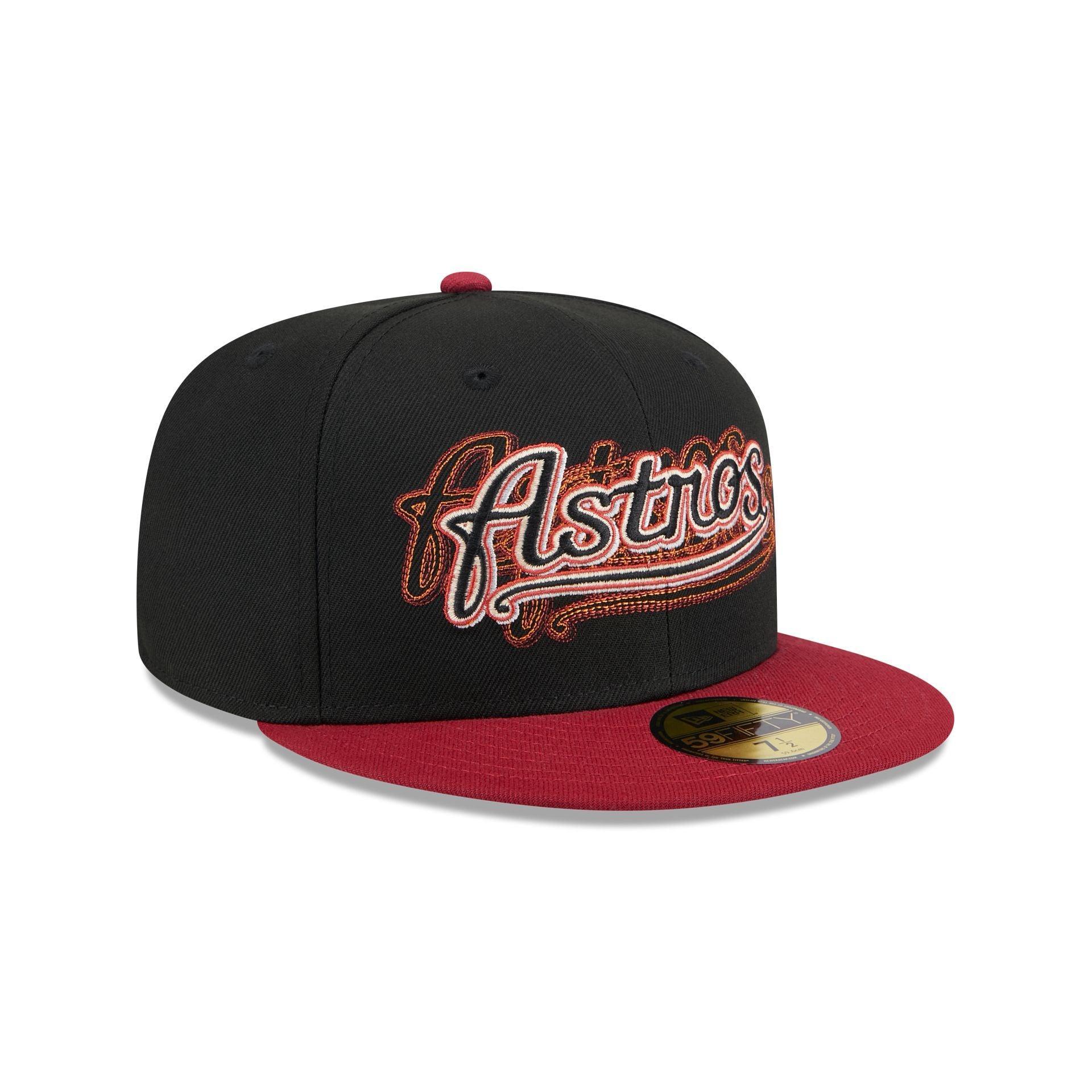 Houston Astros Shadow Stitch 59FIFTY Fitted Hat Male Product Image