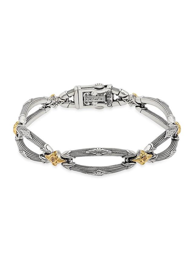 Womens Delos 2.0 Helix 18K Gold & Sterling Silver Bracelet Product Image