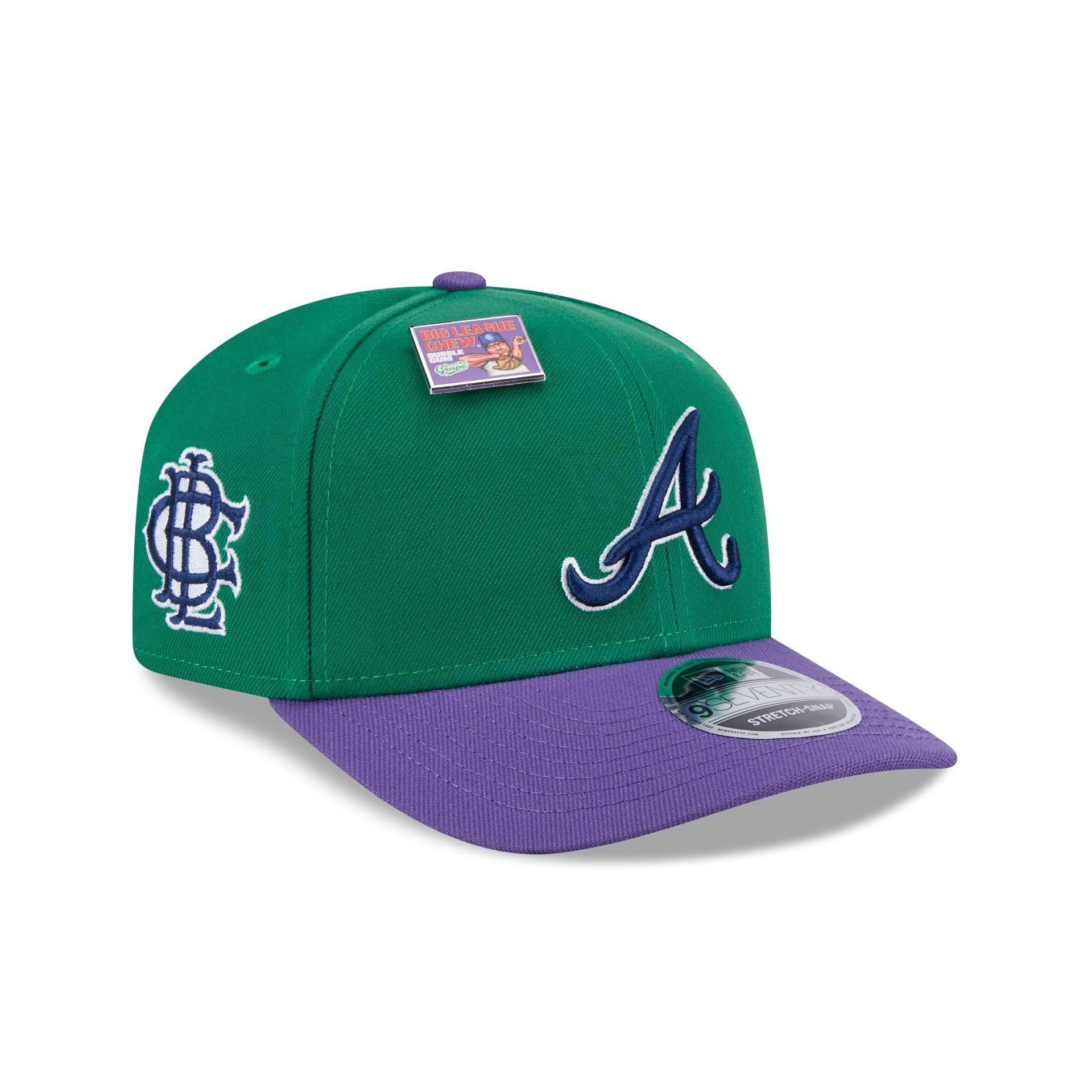 Big League Chew X Atlanta Braves Ground Ball Grape 9SEVENTY Stretch-Snap Hat Male Product Image