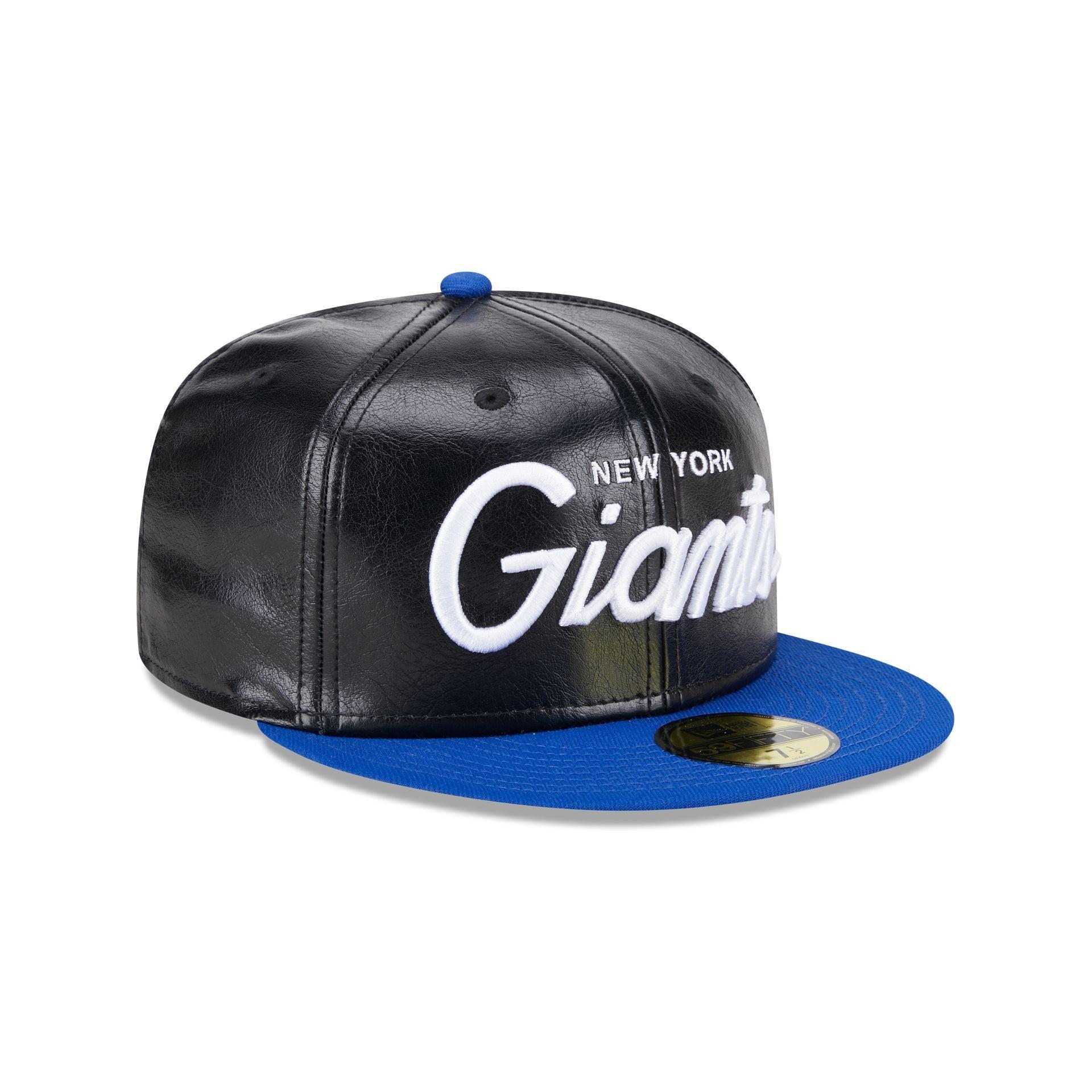 New York Giants Faux Leather Crown 59FIFTY Fitted Hat Male Product Image