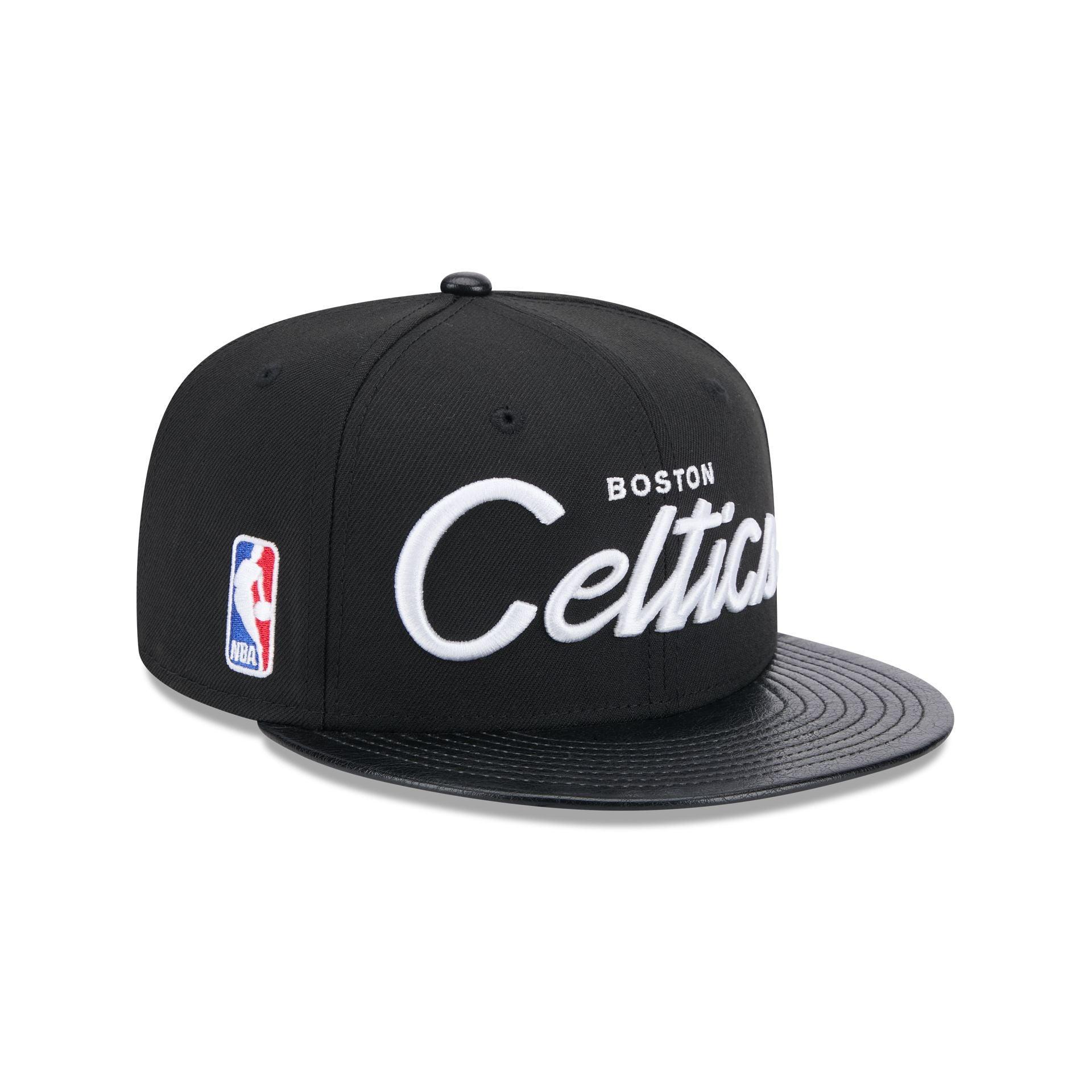 Brooklyn Nets Faux Leather Visor 9FIFTY Snapback Hat Male Product Image