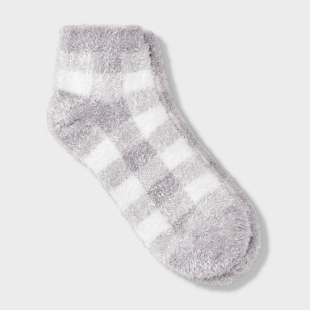 Womens Buffalo Plaid Cozy Low Cut Socks - Auden 4-10 Product Image