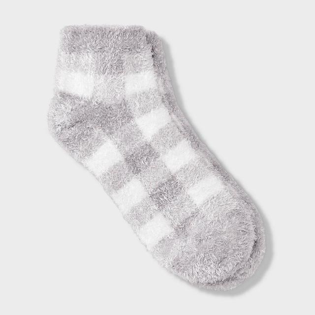 Womens Buffalo Plaid Cozy Low Cut Socks - Auden 4-10 Product Image