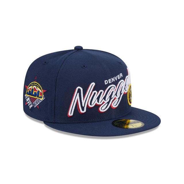 Denver Nuggets Script Sided 59FIFTY Fitted Hat Male Product Image