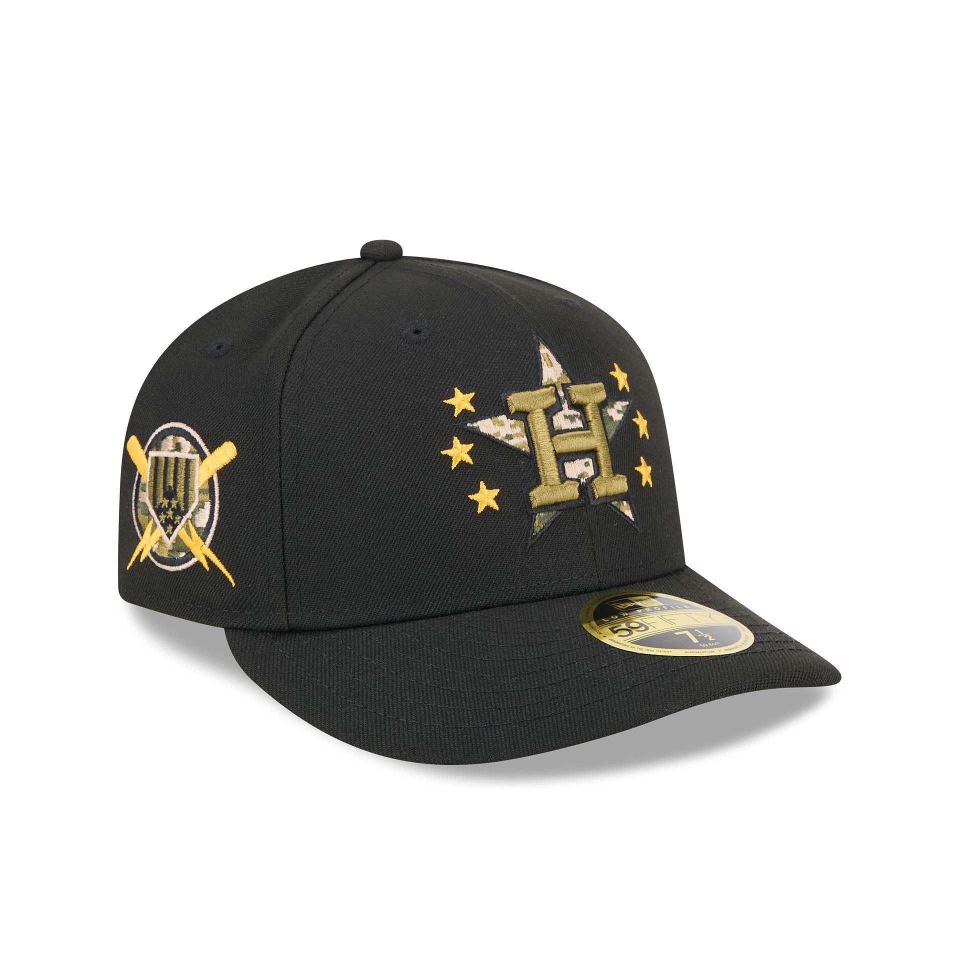 Houston Astros Armed Forces Day 2024 Low Profile 59FIFTY Fitted Hat Male Product Image