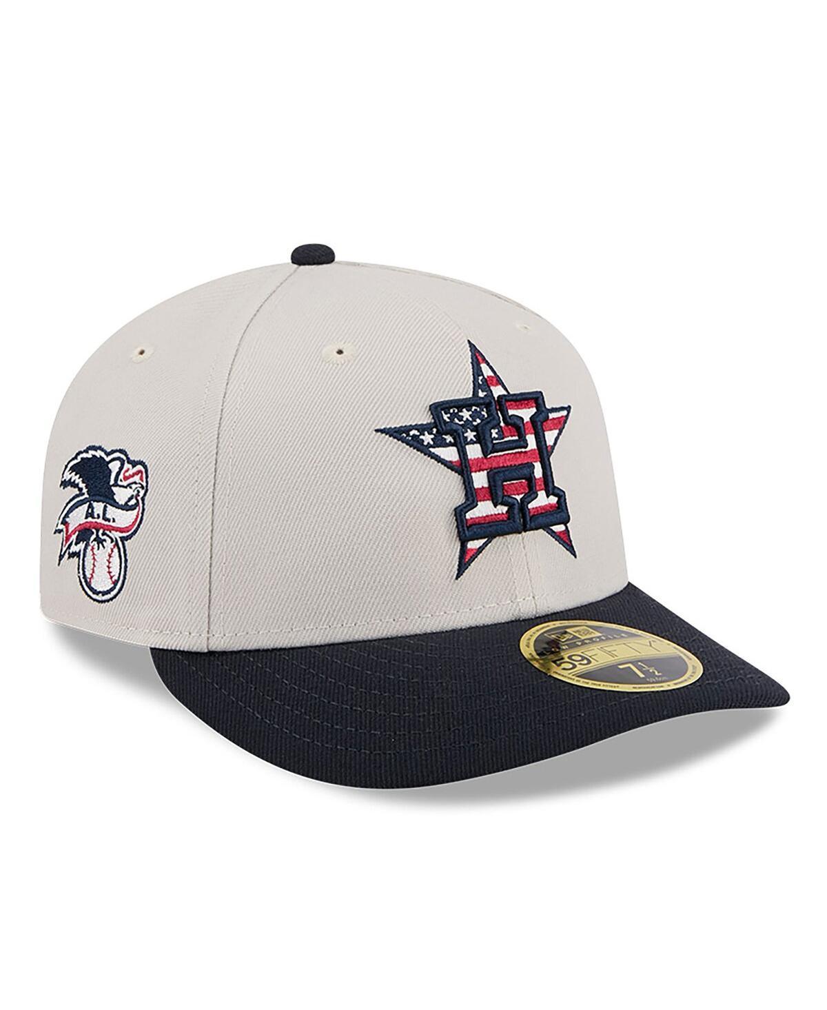 Mens New Era Khaki/Black Houston Astros 2024 Fourth of July Low Profile 59FIFTY Fitted Hat Product Image