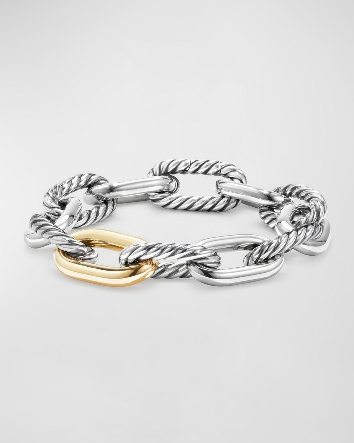 Womens DY Madison Chain Bracelet with 18K Yellow Gold Product Image