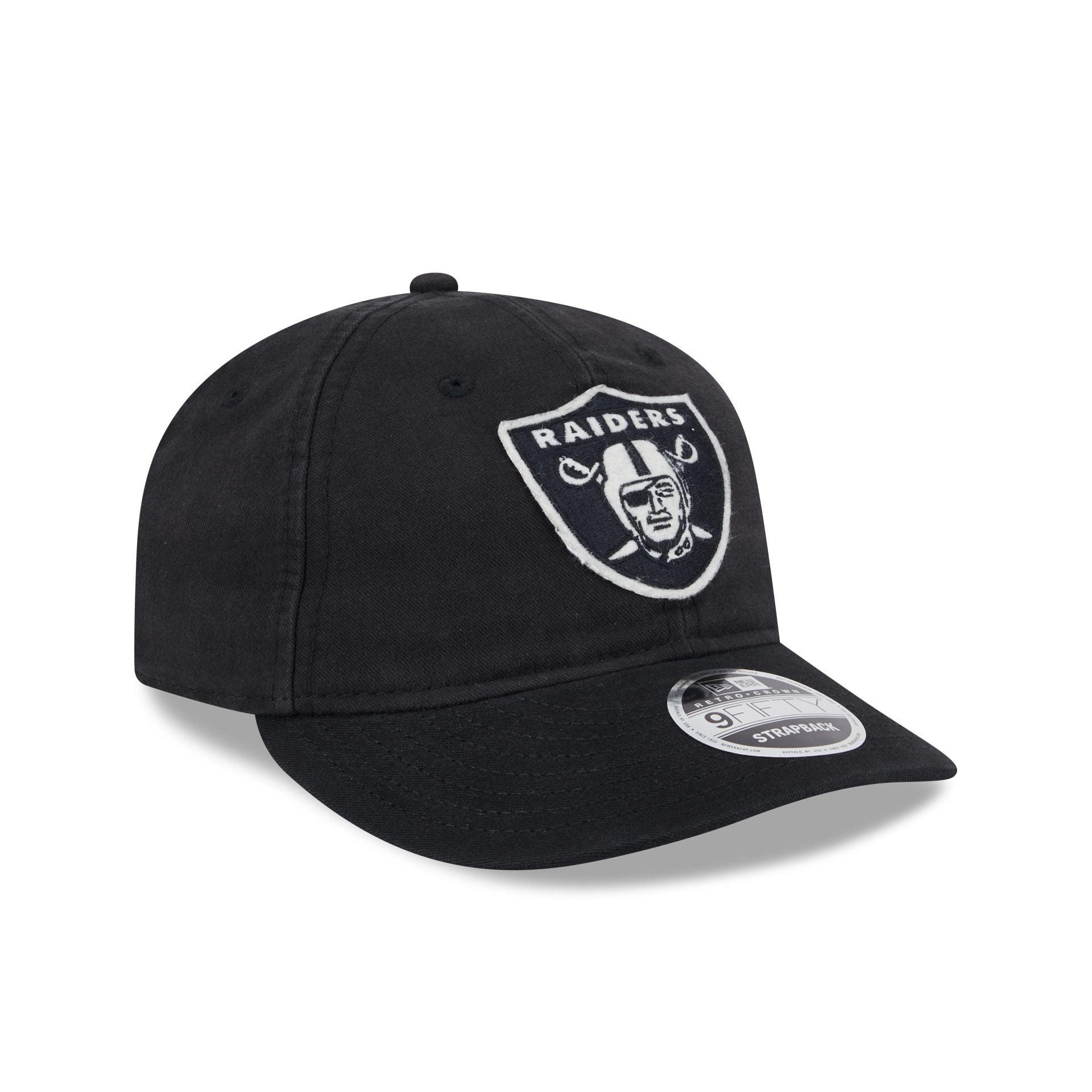 Las Vegas Raiders Canvas Felt Retro Crown 9FIFTY Adjustable Hat Male Product Image