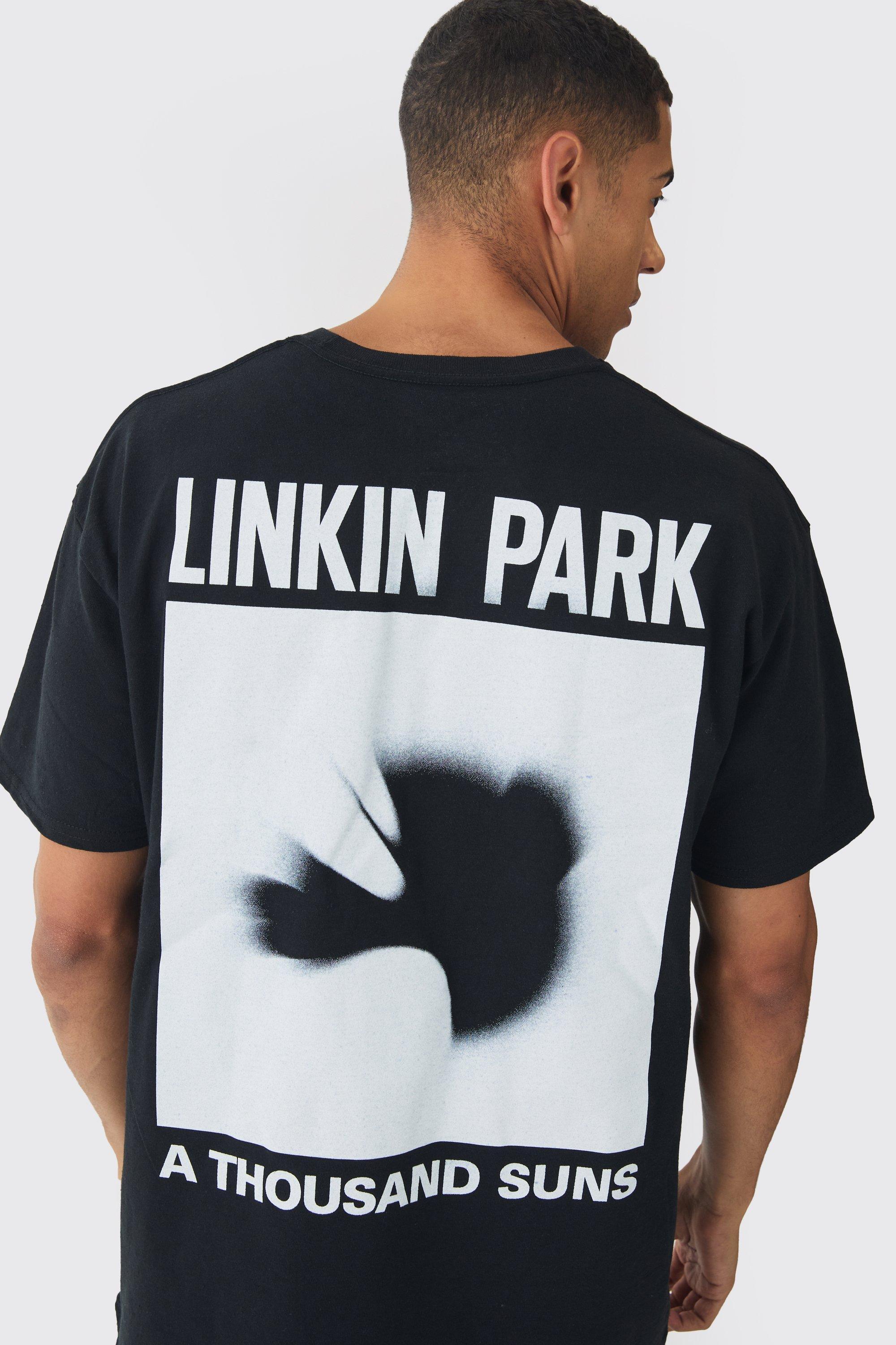 Oversized Linkin Park Band License Print T-Shirt | boohooMAN USA Product Image