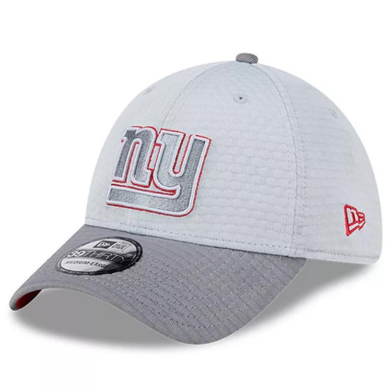 Mens New Era Gray New York Giants 2024 NFL Training Camp 39THIRTY Flex Hat Product Image