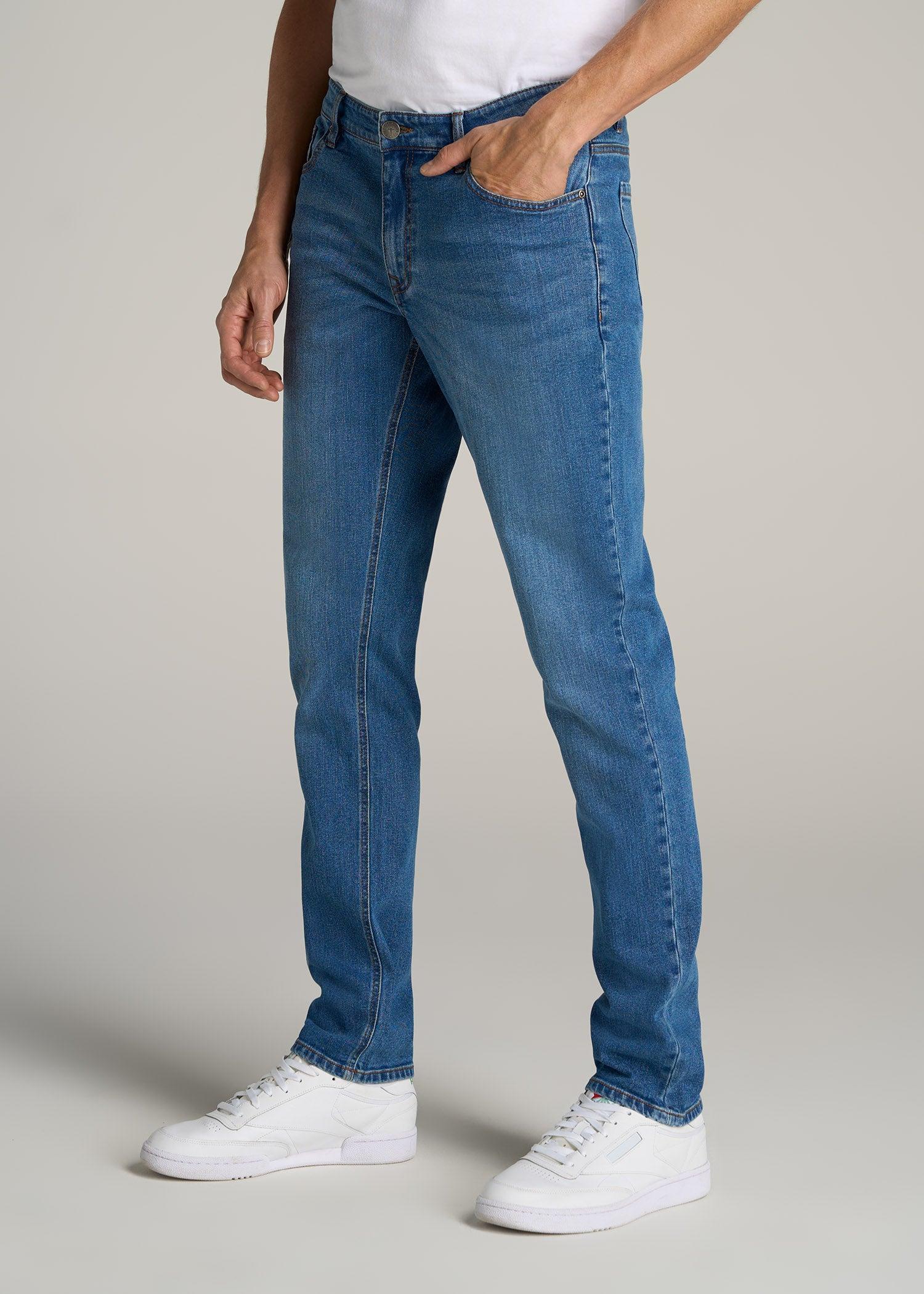 Carman TAPERED Jeans for Tall Men in Classic Mid Blue Male Product Image