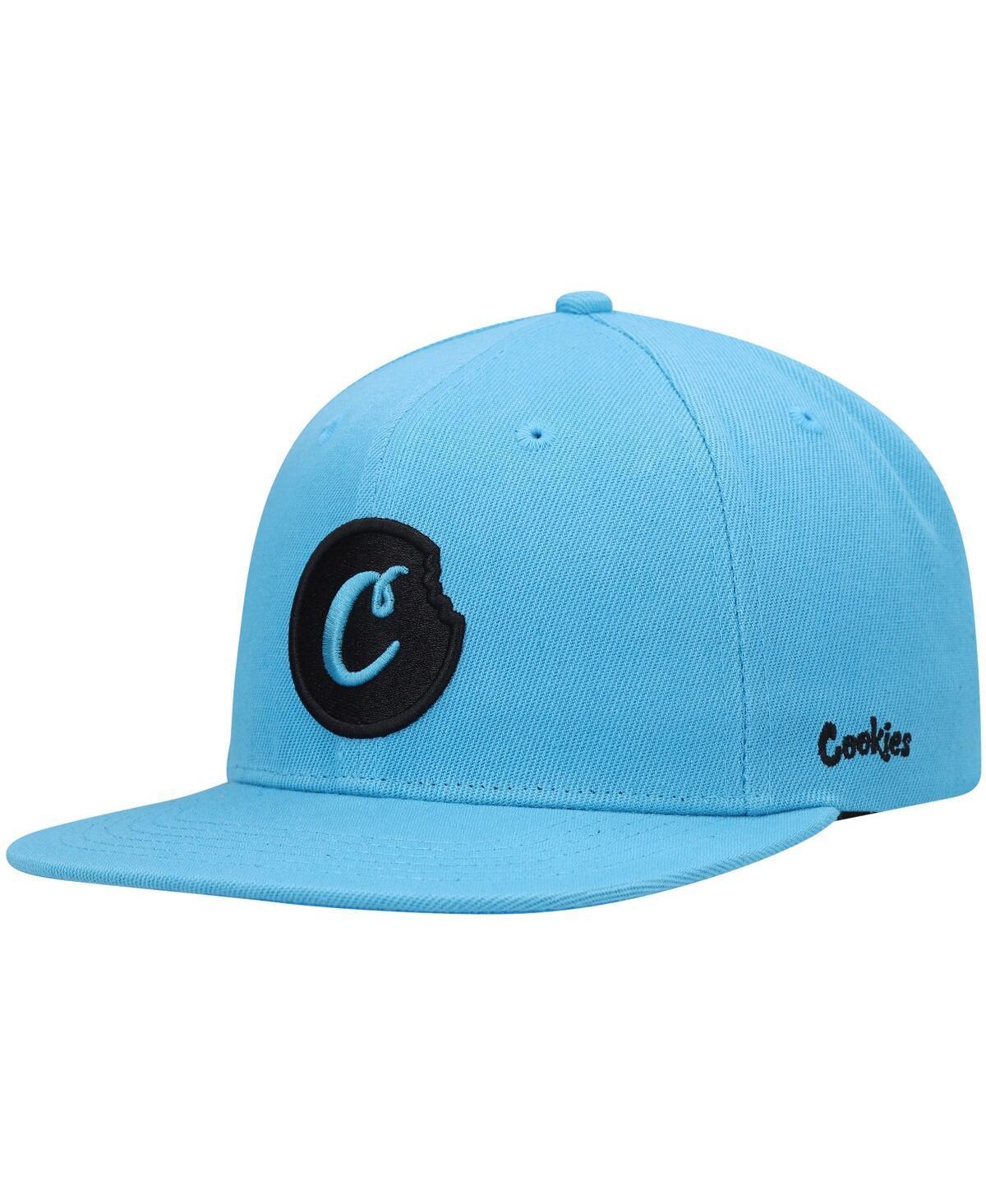 Mens Cookies Blue C-Bite Solid Snapback Hat Product Image