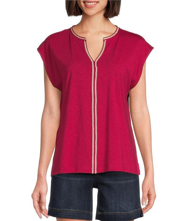 Westbound V-Neck Cap Sleeve Top Product Image