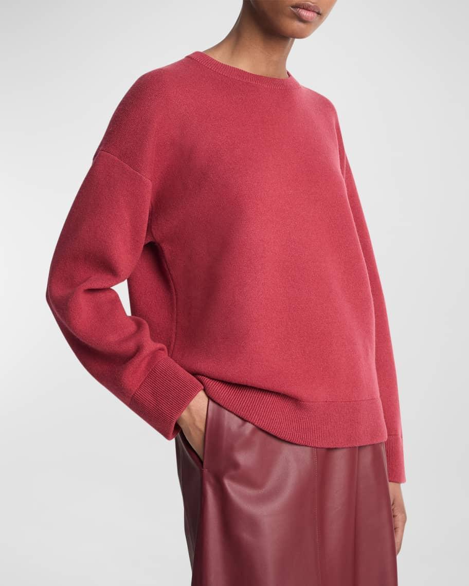 Structured Wool and Cashmere Crewneck Sweatshirt product image