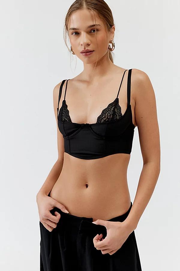 Out From Under Dolce Verano Layered Corset Bra Top Womens at Urban Outfitters Product Image