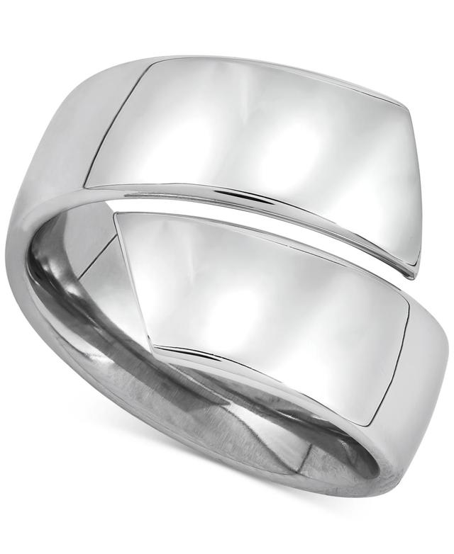 Italian Gold Bypass Ring in 14k Yellow Gold and 14k White Gold Product Image