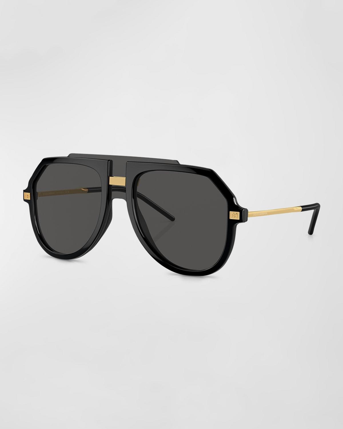 Mens Plastic Aviator Sunglasses Product Image