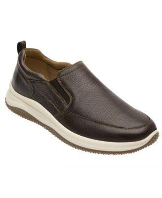 Flexi Mens Leather Slip-on Sneakers By Product Image