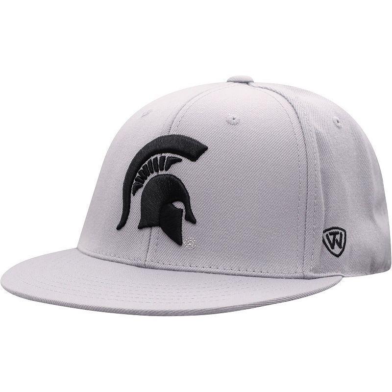 Mens Top of the World Gray Michigan State Spartans Fitted Hat Product Image