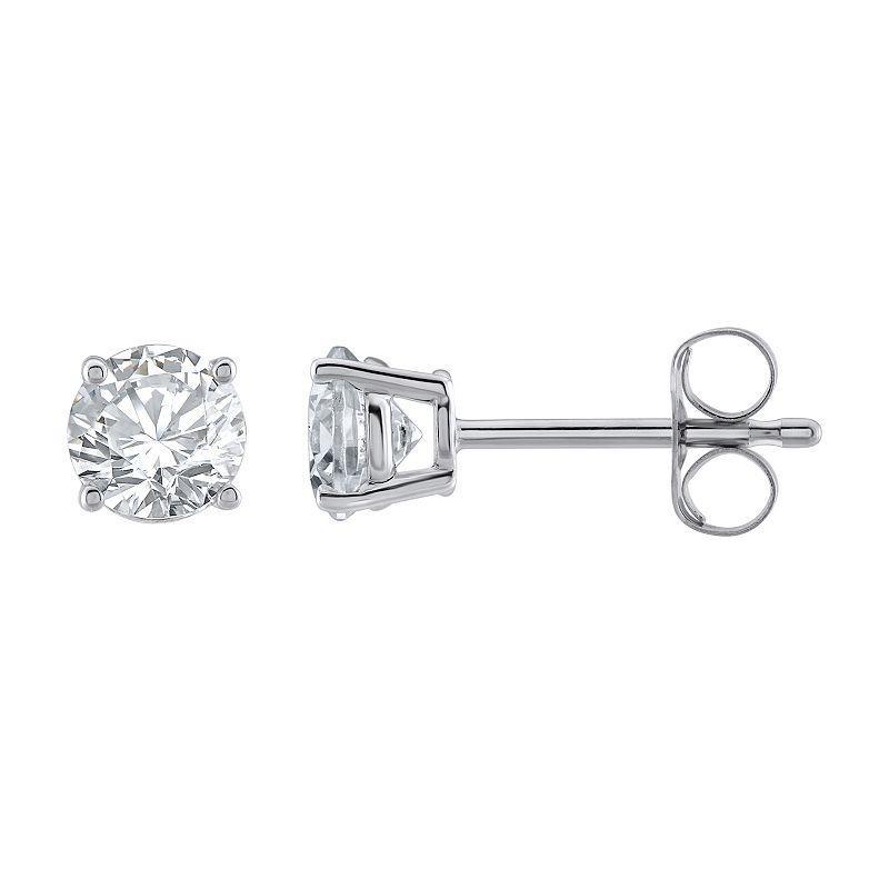 Yours and Mined 14k White Gold 3/4 Carat T.W. Diamond Stud Earrings, Womens, 14k Gold Product Image