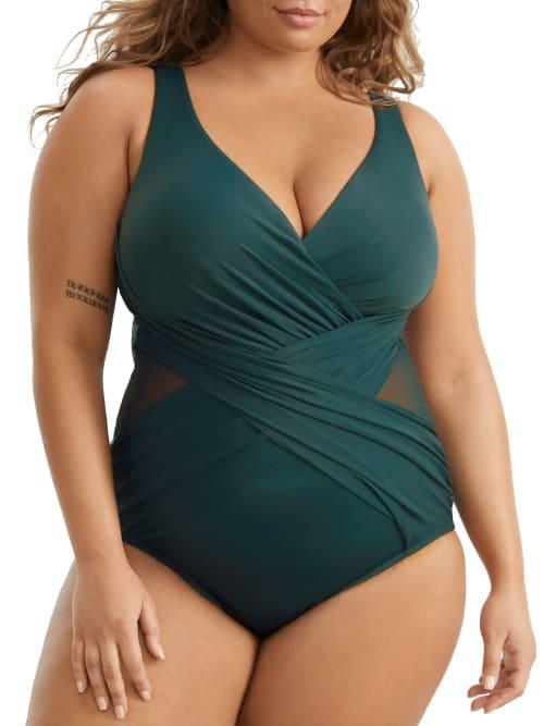 Miraclesuit Illusionist Crossover One-Piece Swimsuit Product Image