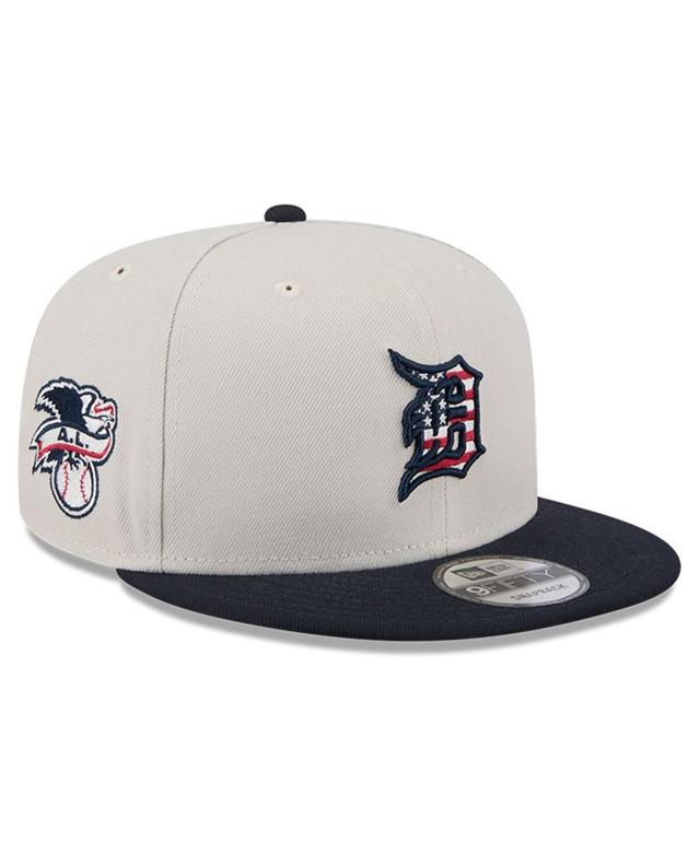 New Era Mens Black Detroit Tigers 2024 Fourth of July 9FIFTY Snapback Hat Product Image