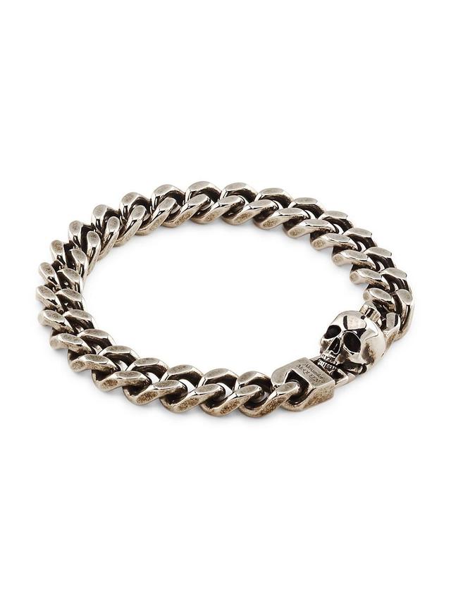 Alexander McQueen Curb Chain Bracelet in Mcq0911Sil.v.b Antil at Nordstrom, Size Medium Product Image