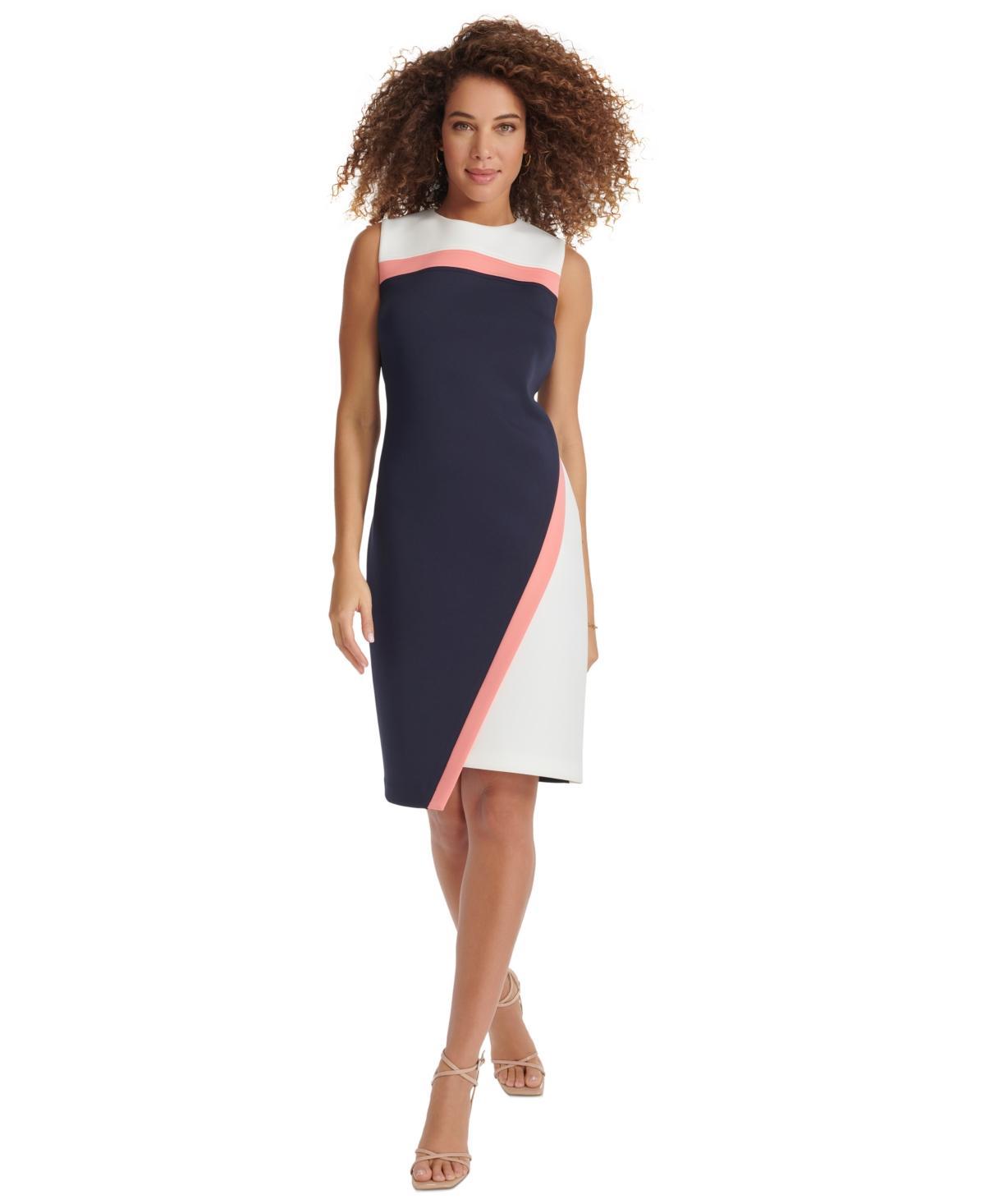 Women's Color-Blocked Asymmetric Dress Product Image