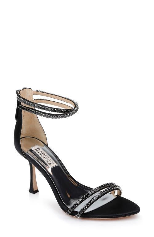 Logan Metallic Crystal Ankle-Cuff Sandals Product Image