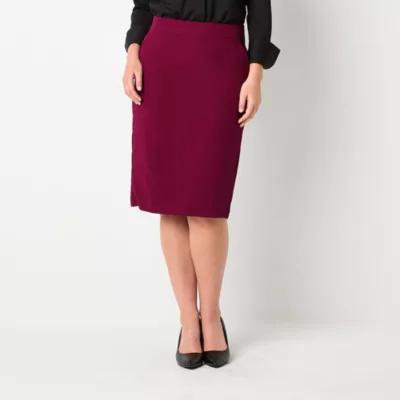 Liz Claiborne Womens Mid Rise Pencil Skirt-Tall Product Image