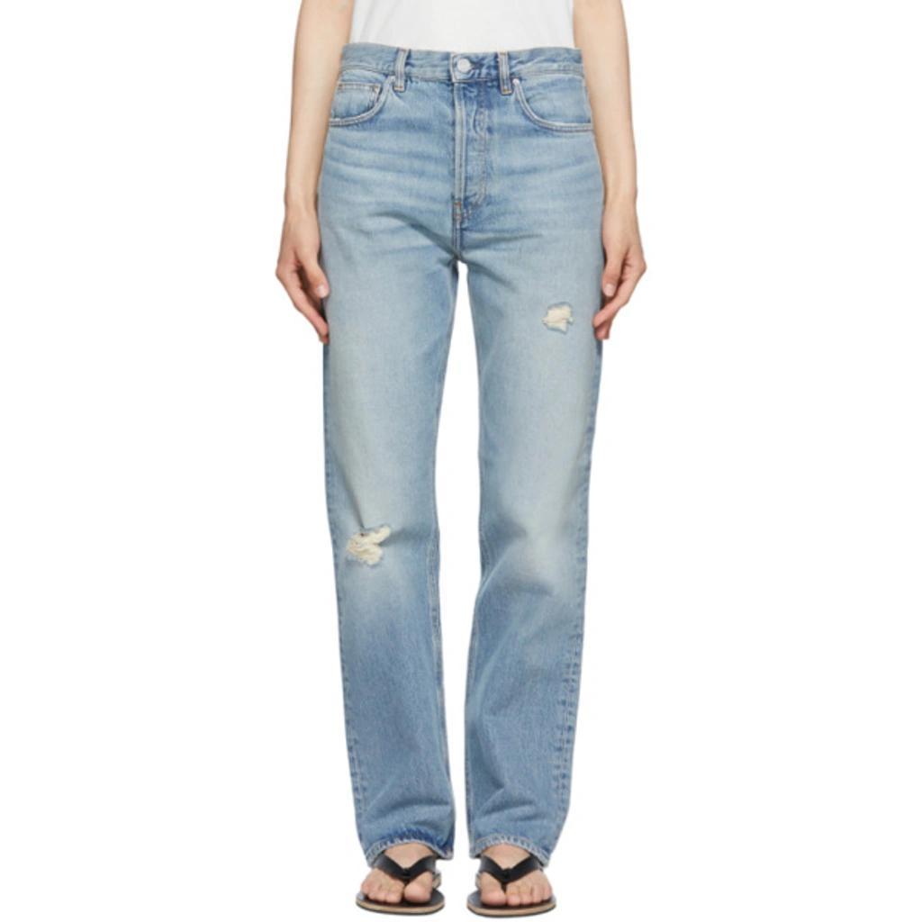 Blue Ease Loose Fit Jeans In 404 Distressed Lt Bl product image