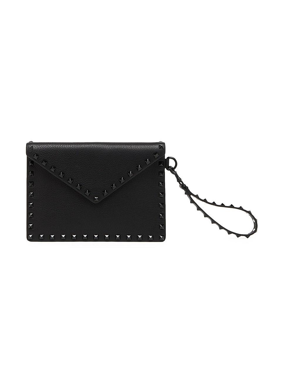 Womens Rockstud Medium Flat Pouch Product Image