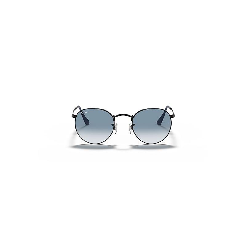 Ray-Ban Round Metal Sunglasses Frame Blue Lenses Product Image