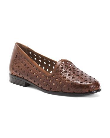 Leather Liz Open Weave Loafers for Women | Leather/Man-Made Sole Product Image