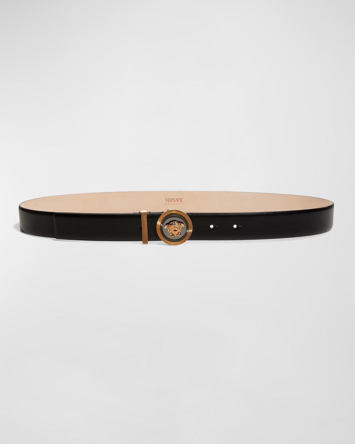 Versace Biggie Medusa Belt  - BLACK - Size: 36in / 90cm Product Image