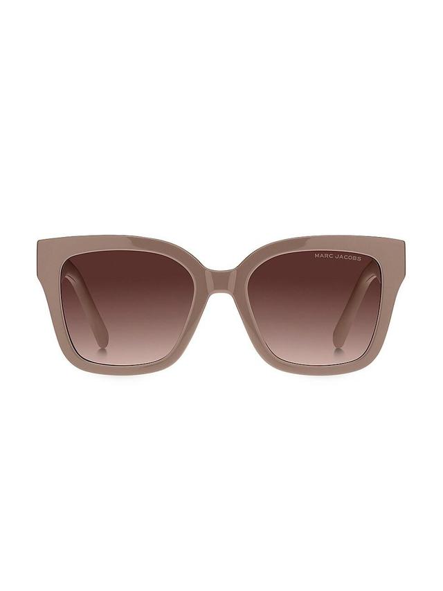 Womens 53MM Square Logo Sunglasses Product Image