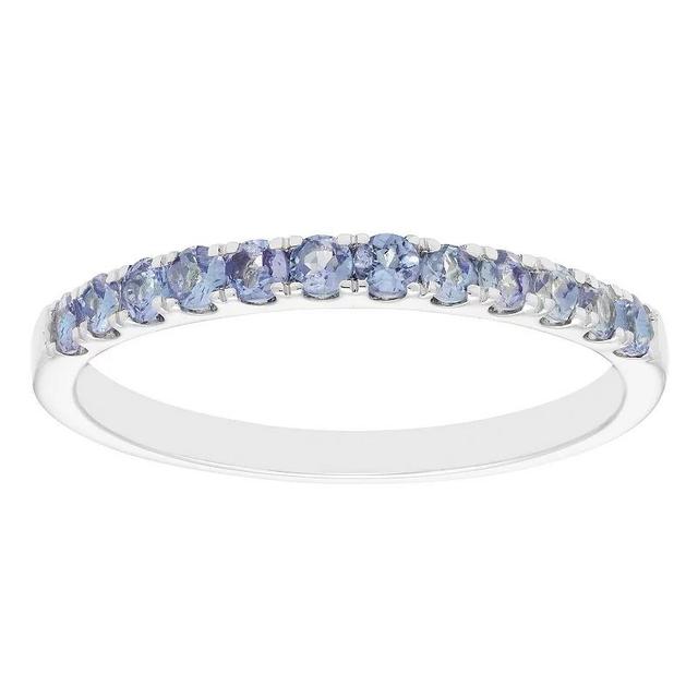 Boston Bay Diamonds 10k White Gold Gemstone Stacking Ring, Womens Created Alexandrite Product Image