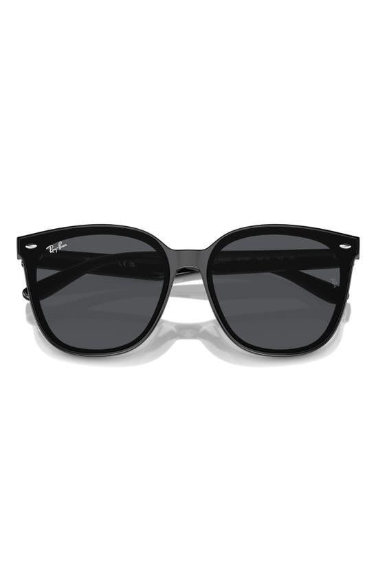 RAY BAN 66mm Oversize Irregular Sunglasses In Black Product Image