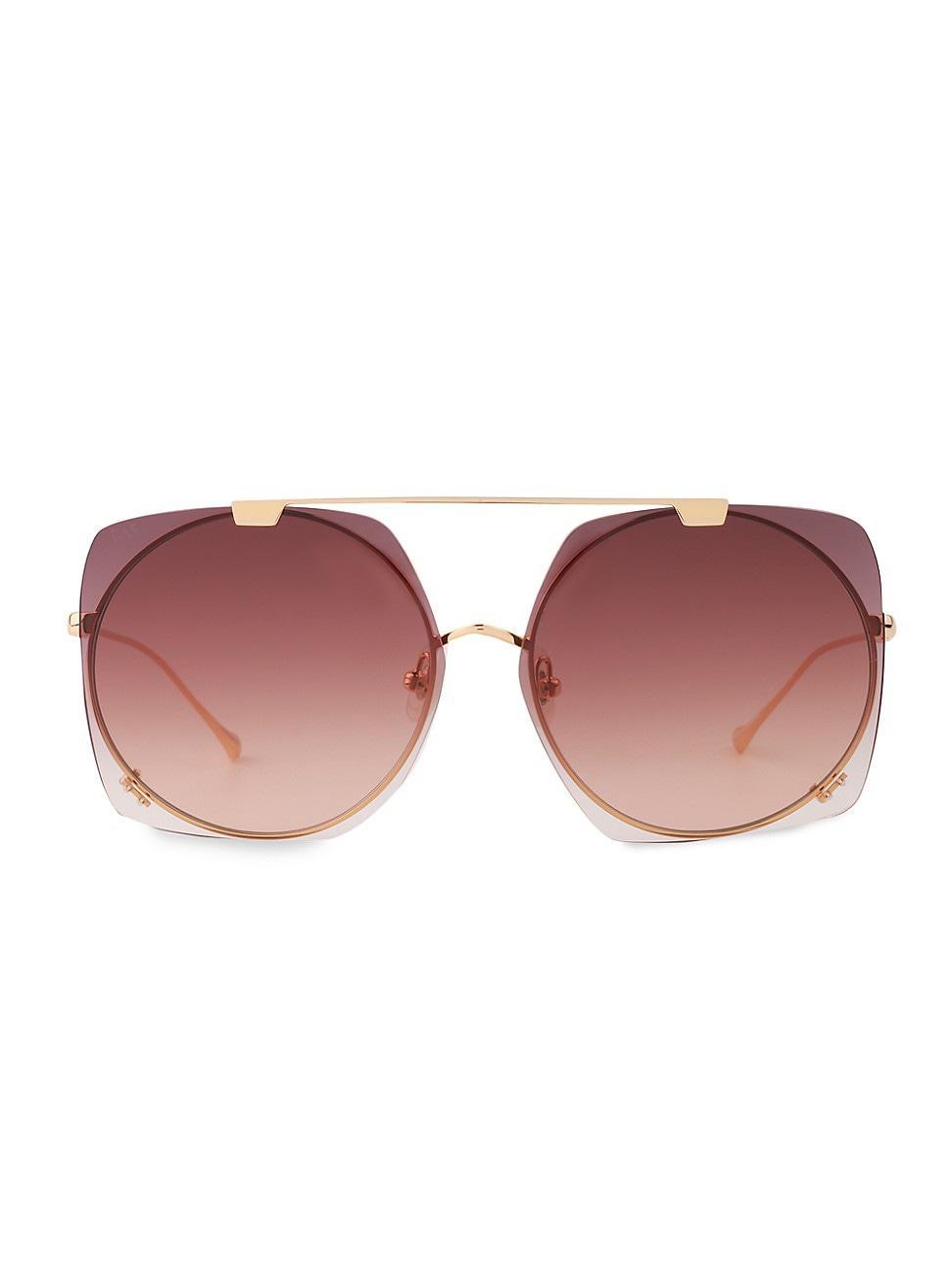 Womens Last Summer 57MM Geometric Sunglasses Product Image