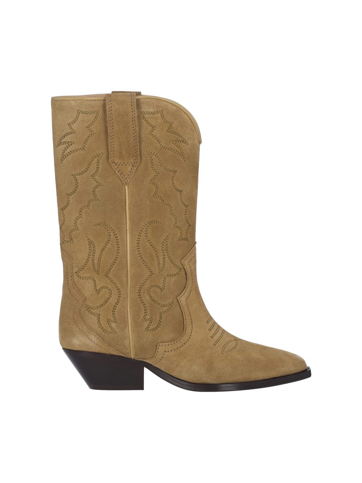 Duerto Suede Cowboy Boots In Taupe Product Image