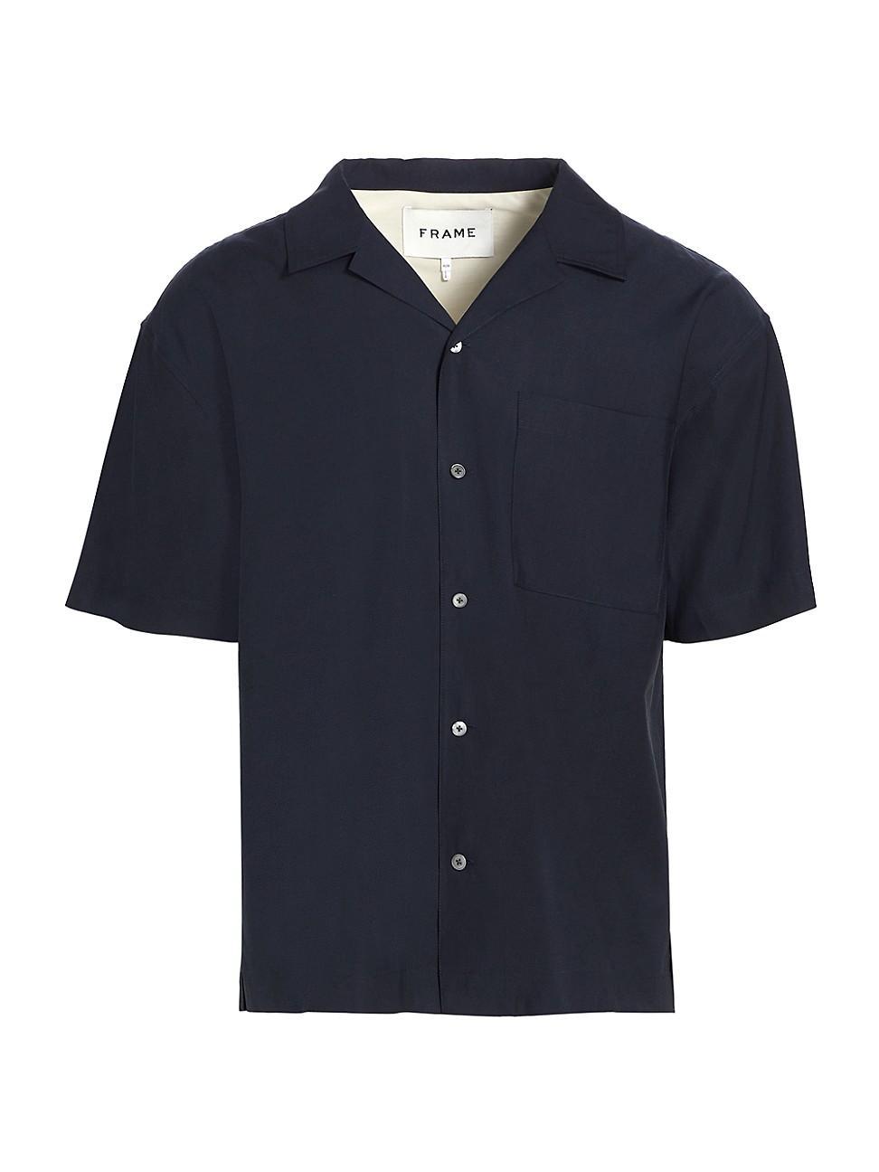 Mens Camp Collar Short-Sleeve Shirt Product Image