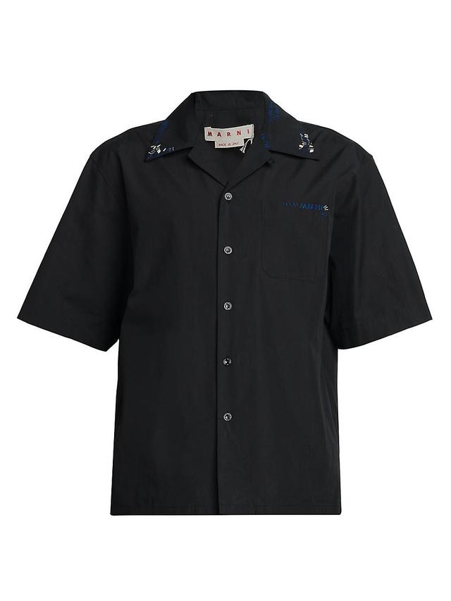 Mens Cotton Boxy-Fit Camp Shirt Product Image