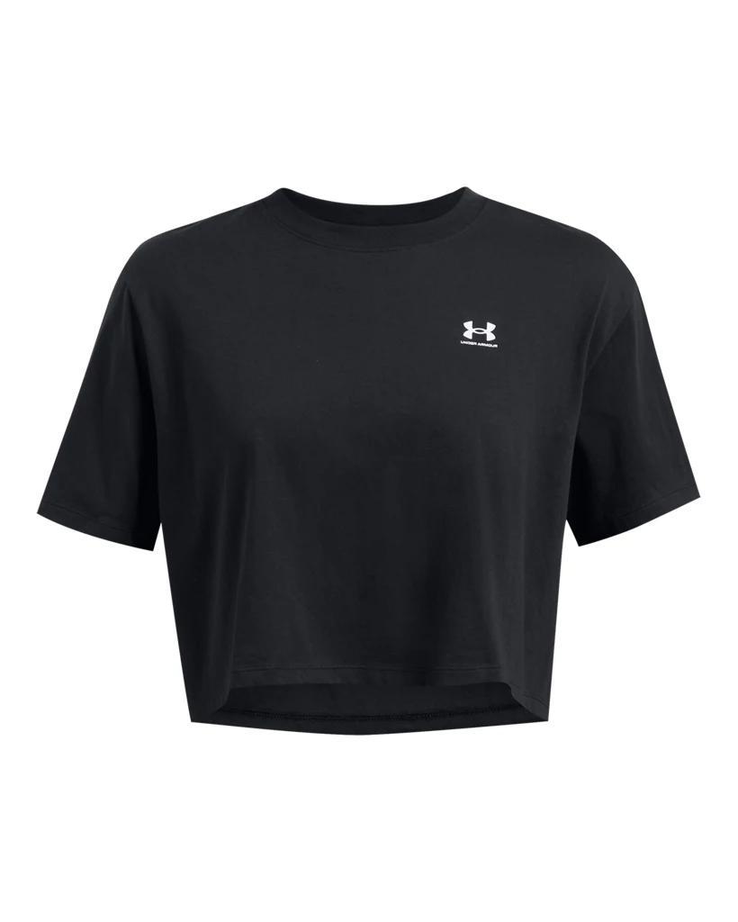 Women's UA Boxy Crop Logo Short Sleeve Product Image