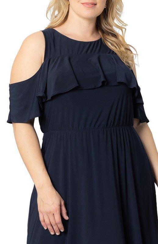 Piper Cold Shoulder Maxi Dress - Plus Product Image