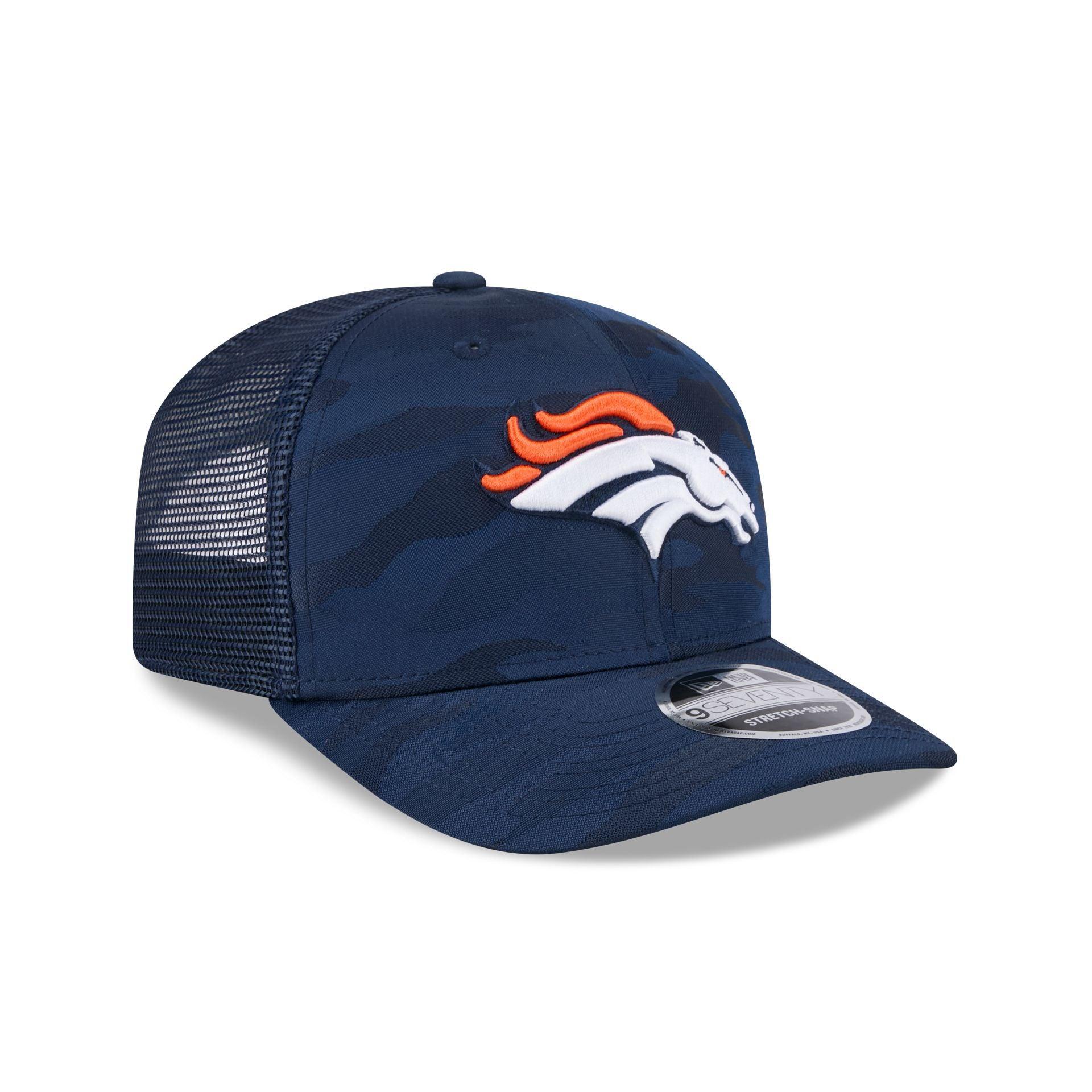 Denver Broncos Camo 9SEVENTY Trucker Stretch-Snap Hat Male Product Image