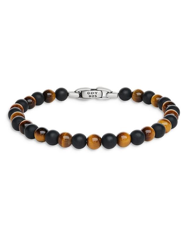 David Yurman Mens Spiritual Beads Bracelet with Black Onyx and Tigers Eye Product Image