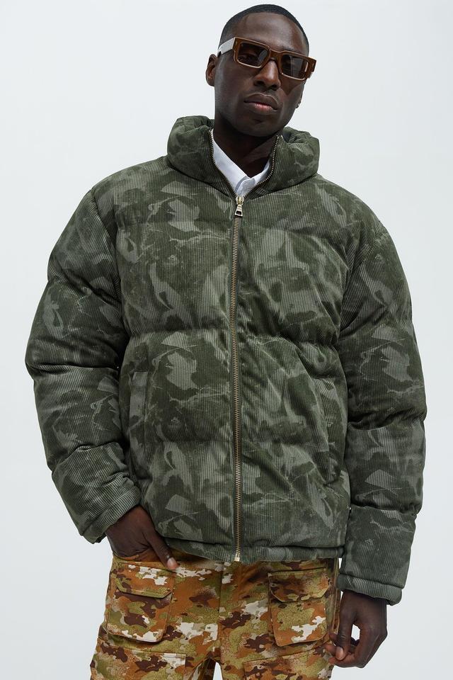 Medley Puffer Jacket - Green Product Image