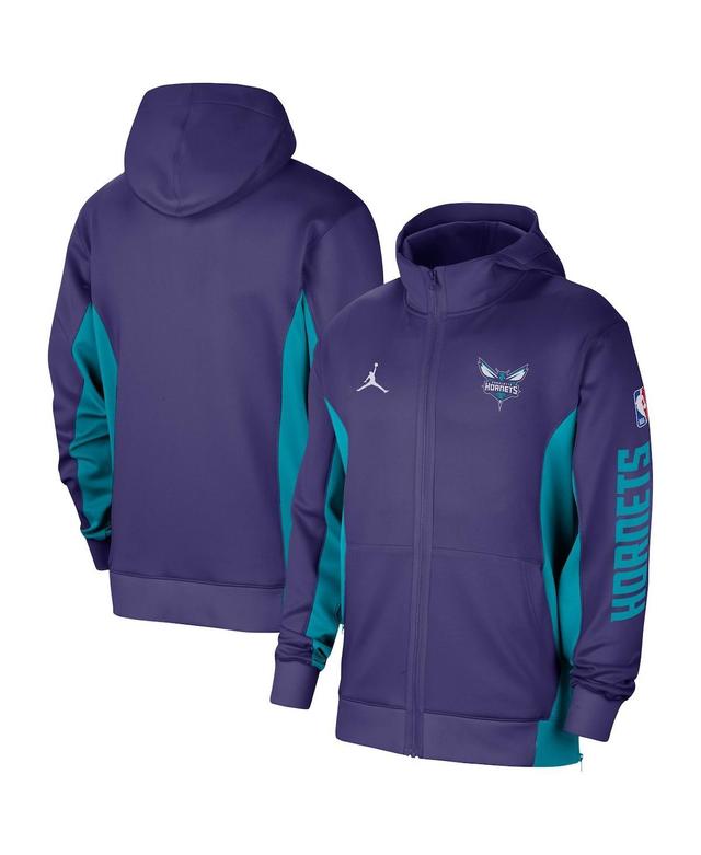 Mens Jordan Purple Charlotte Hornets 2023/24 Authentic Showtime Full-Zip Hoodie Product Image