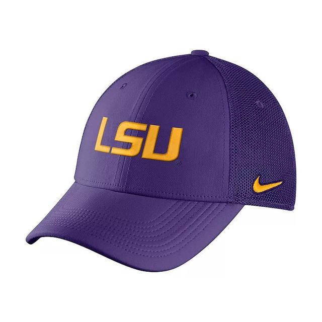 Mens Nike LSU Tigers Legacy91 Meshback Swoosh Performance Flex Hat Product Image