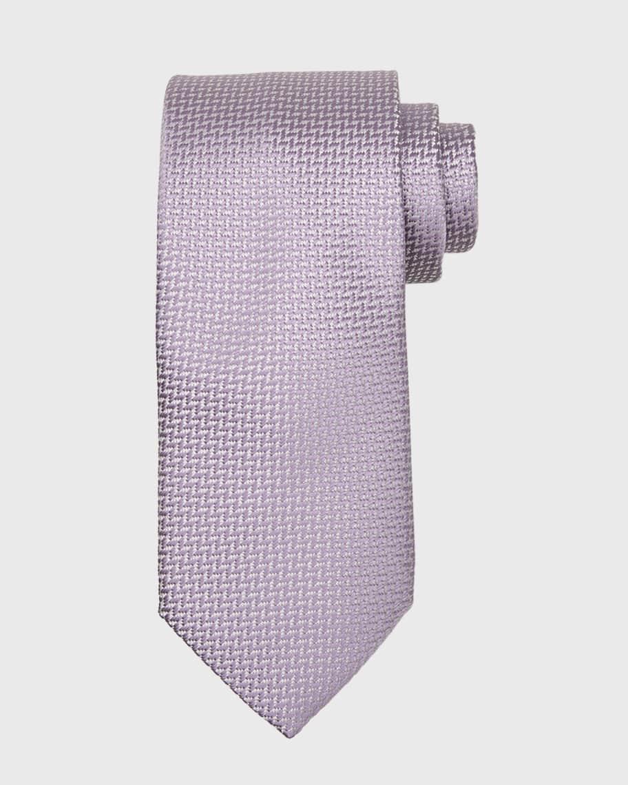 Men's Silk Tonal Chevron Tie Product Image